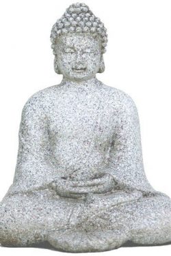 Meditatie Boeddha steengrijs
