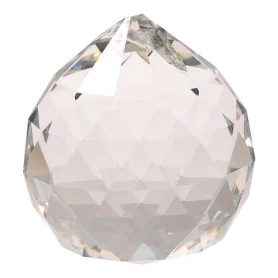 Regenboogkristal bol transparant 2 cm