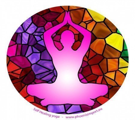 Raamsticker Self Healing Yoga