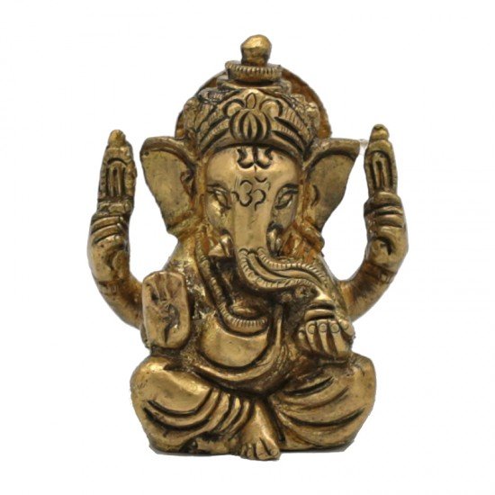 Ganesha - messing - minibeeldje