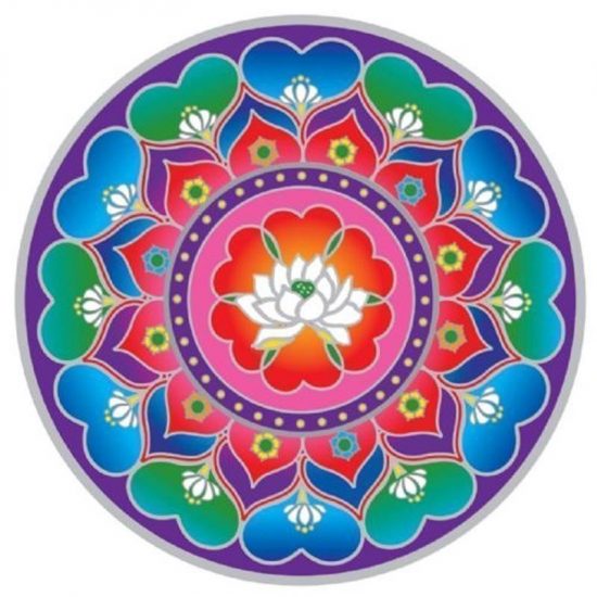 Raamsticker Lotushart Mandala