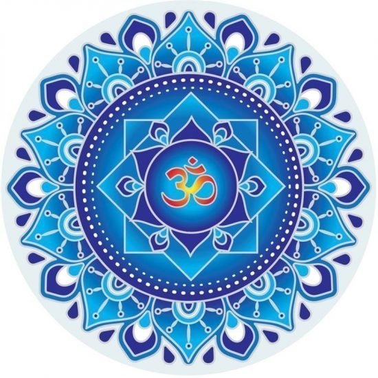 Raamsticker Blauwe Om Mandala